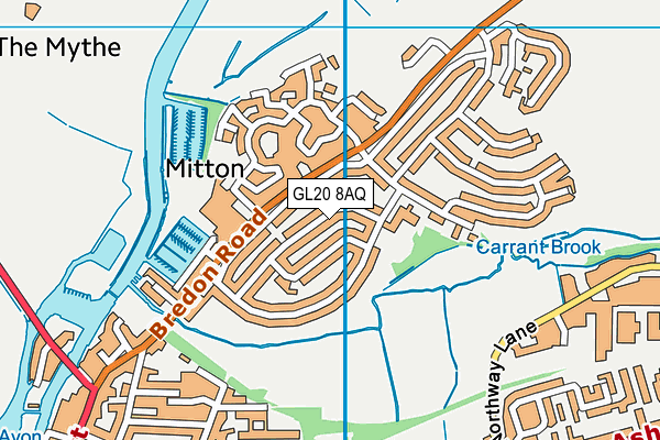 GL20 8AQ map - OS VectorMap District (Ordnance Survey)