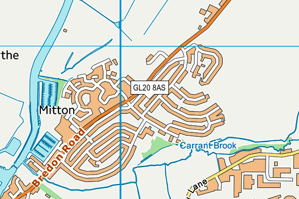 GL20 8AS map - OS VectorMap District (Ordnance Survey)