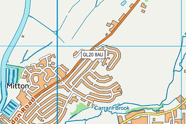 GL20 8AU map - OS VectorMap District (Ordnance Survey)