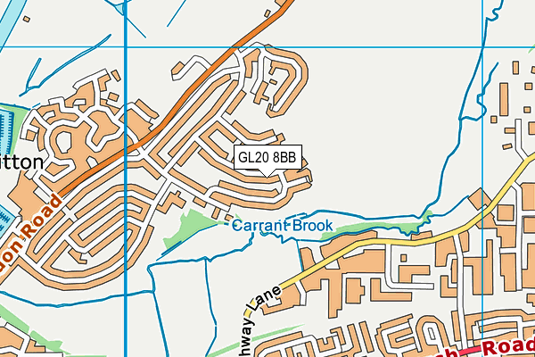GL20 8BB map - OS VectorMap District (Ordnance Survey)