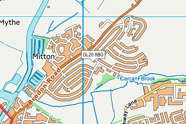 GL20 8BG map - OS VectorMap District (Ordnance Survey)