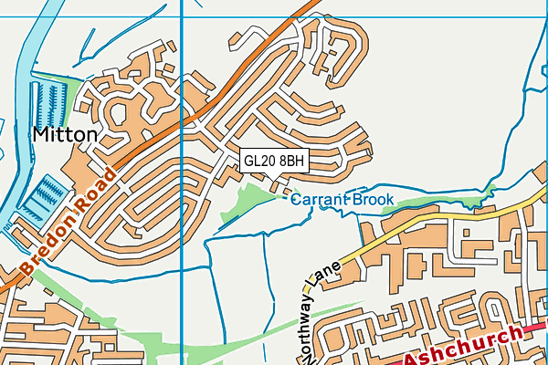 GL20 8BH map - OS VectorMap District (Ordnance Survey)