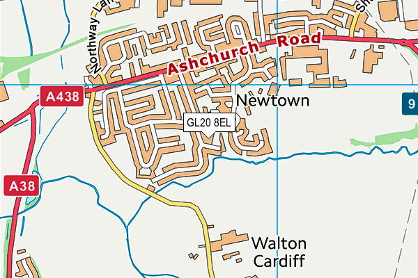 GL20 8EL map - OS VectorMap District (Ordnance Survey)