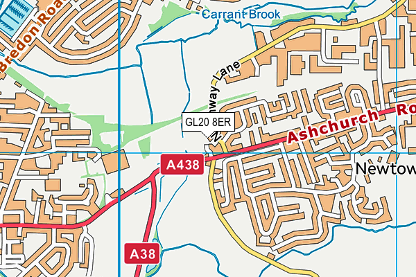 GL20 8ER map - OS VectorMap District (Ordnance Survey)