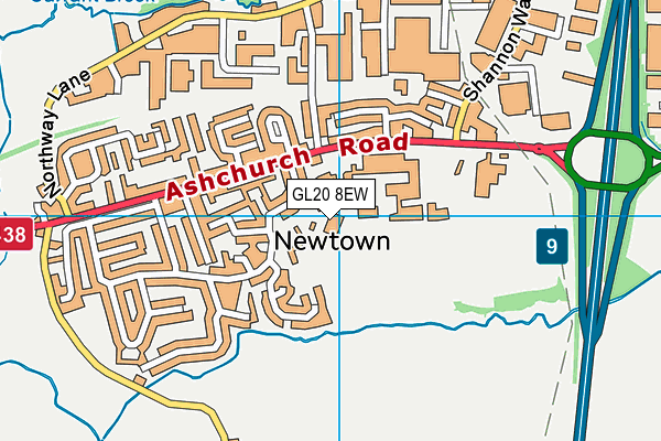 Tirlebrook Primary School map (GL20 8EW) - OS VectorMap District (Ordnance Survey)
