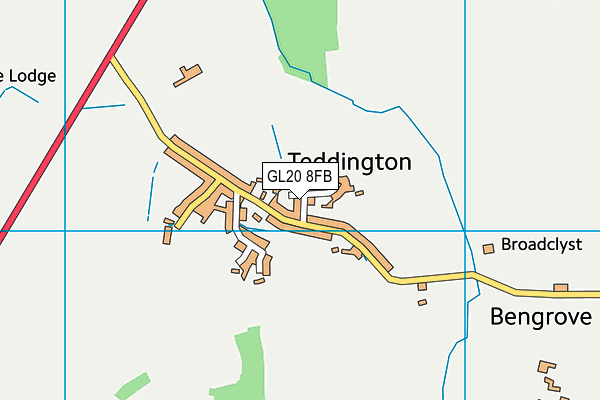 GL20 8FB map - OS VectorMap District (Ordnance Survey)