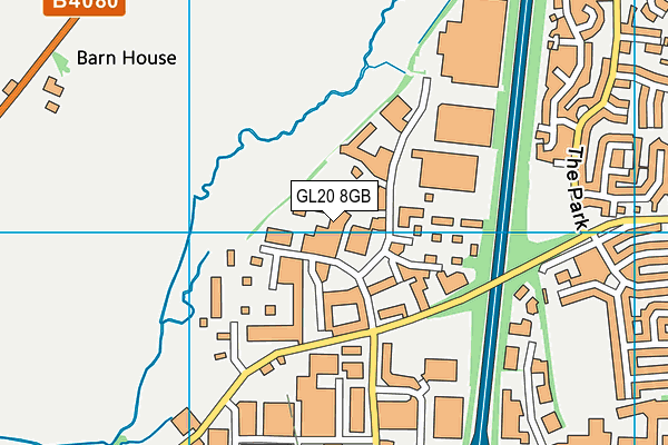 GL20 8GB map - OS VectorMap District (Ordnance Survey)