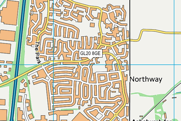 GL20 8GE map - OS VectorMap District (Ordnance Survey)