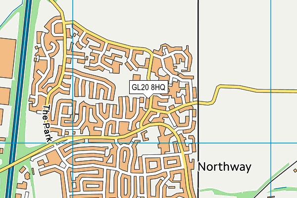 GL20 8HQ map - OS VectorMap District (Ordnance Survey)