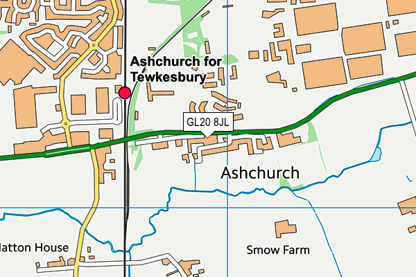 GL20 8JL map - OS VectorMap District (Ordnance Survey)