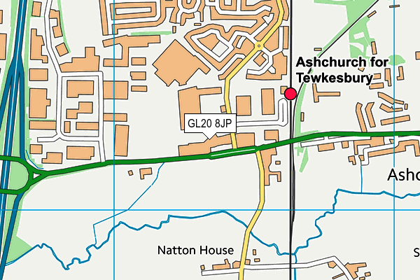 GL20 8JP map - OS VectorMap District (Ordnance Survey)