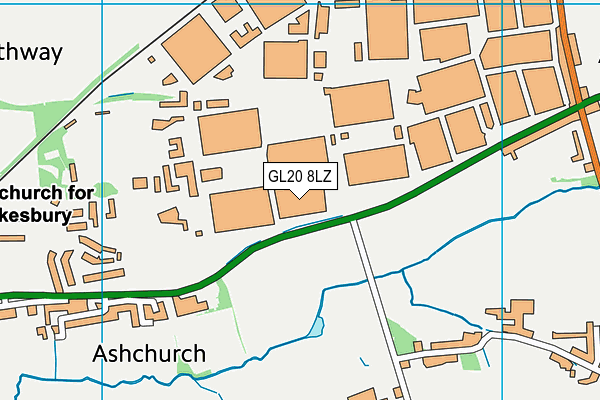 GL20 8LZ map - OS VectorMap District (Ordnance Survey)