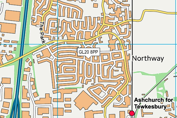 GL20 8PP map - OS VectorMap District (Ordnance Survey)