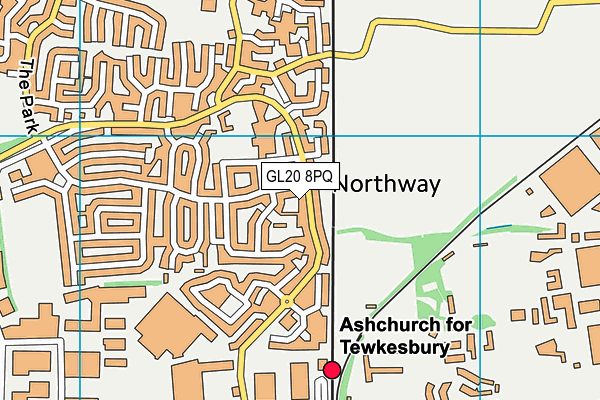 GL20 8PQ map - OS VectorMap District (Ordnance Survey)