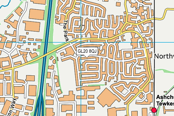 GL20 8QJ map - OS VectorMap District (Ordnance Survey)