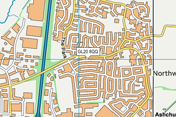 GL20 8QQ map - OS VectorMap District (Ordnance Survey)