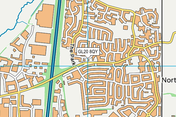 GL20 8QY map - OS VectorMap District (Ordnance Survey)