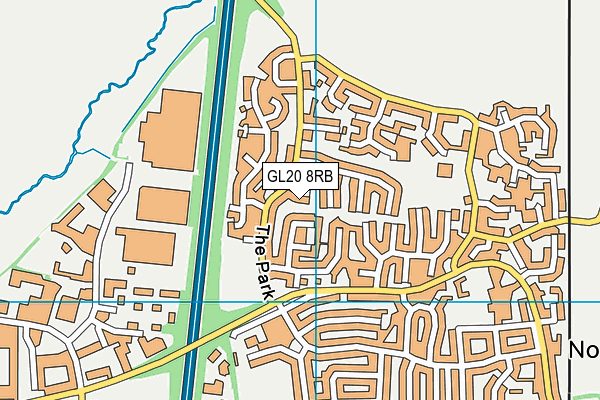 GL20 8RB map - OS VectorMap District (Ordnance Survey)