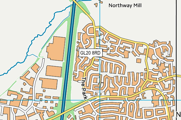 GL20 8RD map - OS VectorMap District (Ordnance Survey)