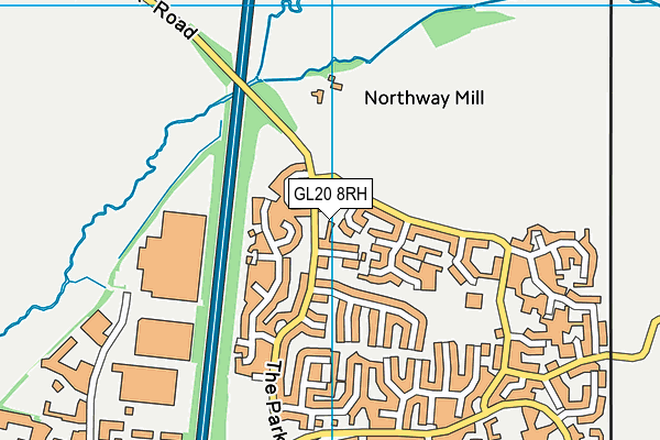 GL20 8RH map - OS VectorMap District (Ordnance Survey)