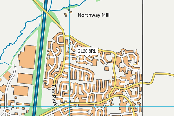 GL20 8RL map - OS VectorMap District (Ordnance Survey)