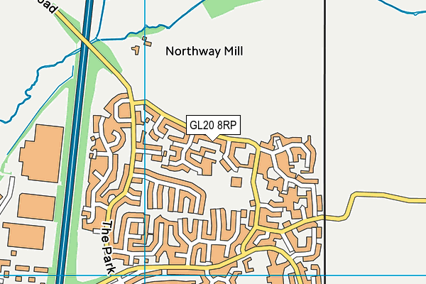 GL20 8RP map - OS VectorMap District (Ordnance Survey)