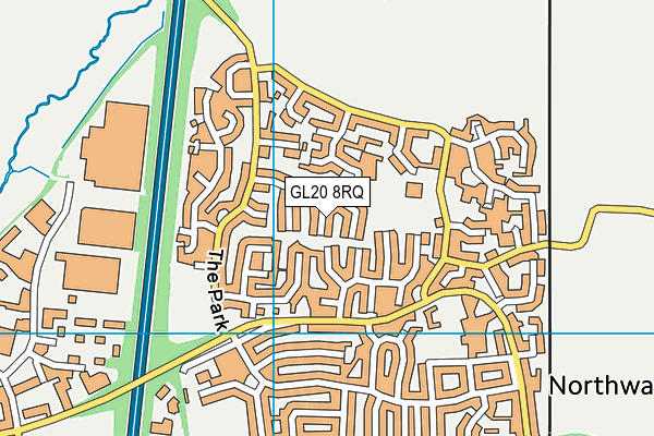 GL20 8RQ map - OS VectorMap District (Ordnance Survey)