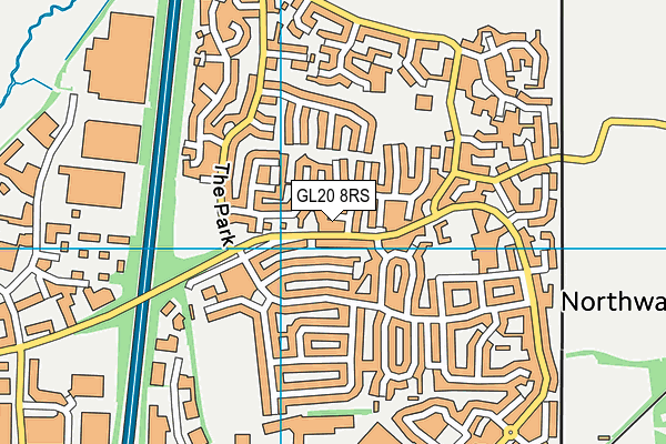 GL20 8RS map - OS VectorMap District (Ordnance Survey)