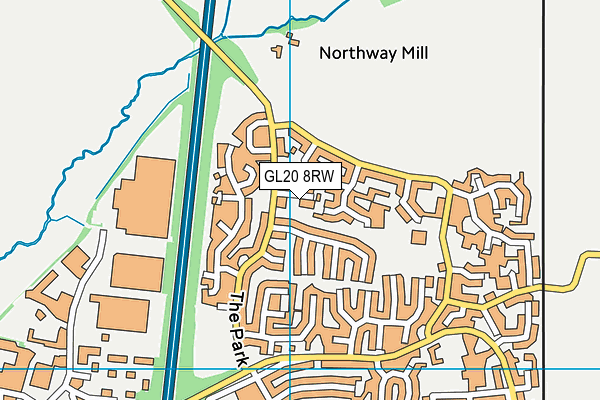 GL20 8RW map - OS VectorMap District (Ordnance Survey)