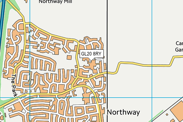 GL20 8RY map - OS VectorMap District (Ordnance Survey)