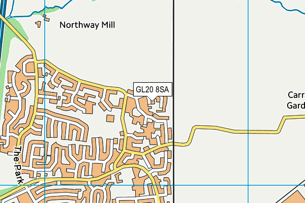 GL20 8SA map - OS VectorMap District (Ordnance Survey)