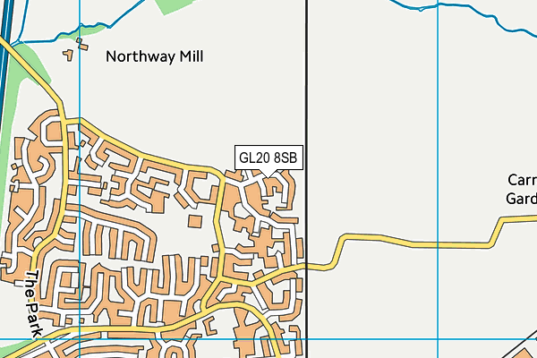 GL20 8SB map - OS VectorMap District (Ordnance Survey)
