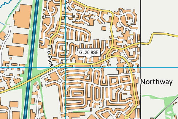 GL20 8SE map - OS VectorMap District (Ordnance Survey)