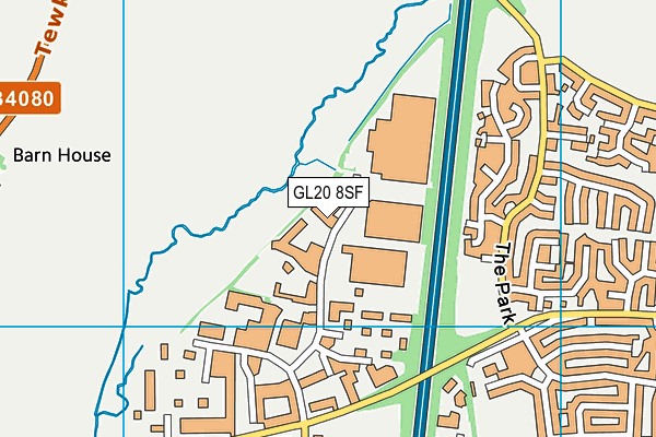 GL20 8SF map - OS VectorMap District (Ordnance Survey)