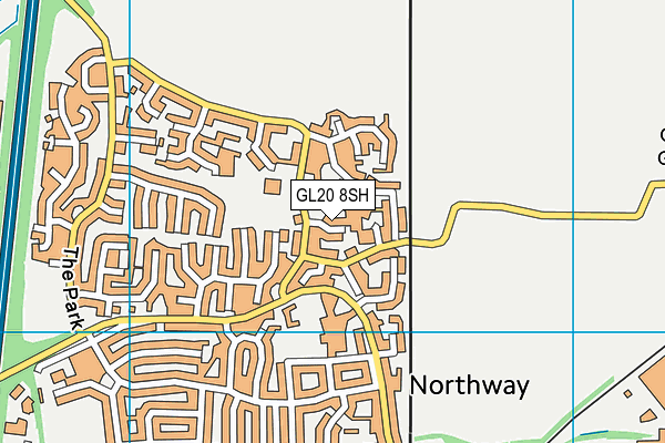 GL20 8SH map - OS VectorMap District (Ordnance Survey)