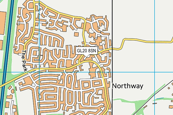 GL20 8SN map - OS VectorMap District (Ordnance Survey)