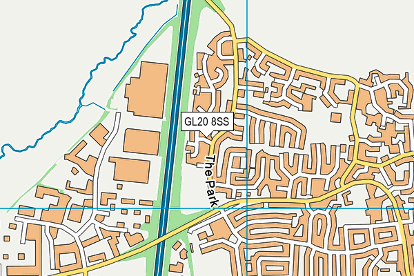 GL20 8SS map - OS VectorMap District (Ordnance Survey)