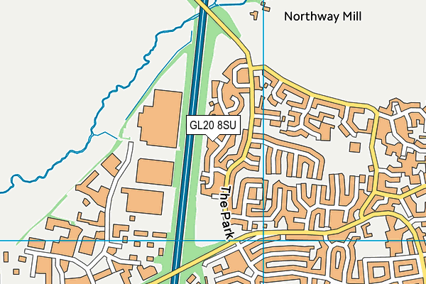 GL20 8SU map - OS VectorMap District (Ordnance Survey)