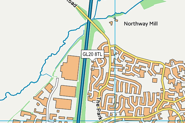 GL20 8TL map - OS VectorMap District (Ordnance Survey)