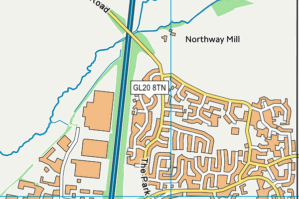 GL20 8TN map - OS VectorMap District (Ordnance Survey)