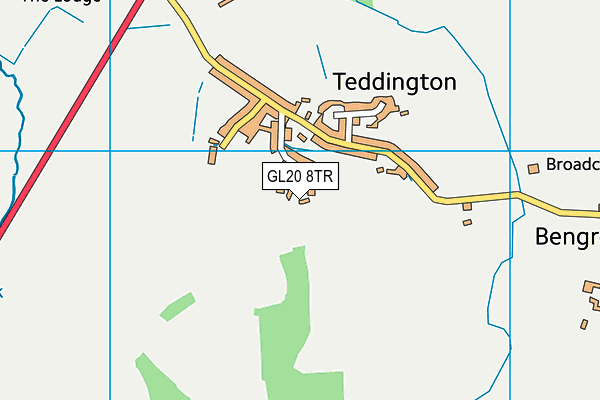 GL20 8TR map - OS VectorMap District (Ordnance Survey)