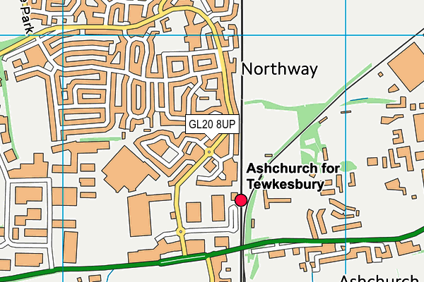 GL20 8UP map - OS VectorMap District (Ordnance Survey)