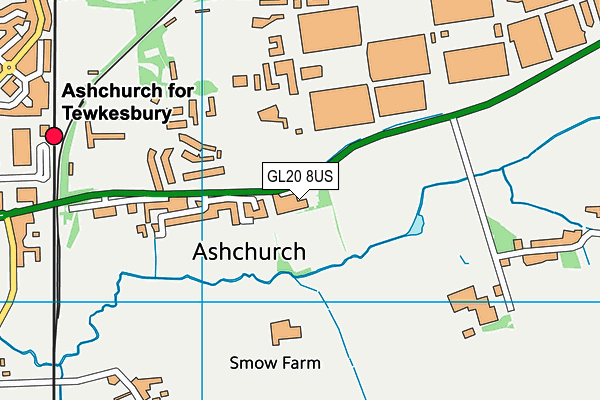 GL20 8US map - OS VectorMap District (Ordnance Survey)