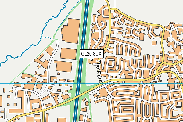 GL20 8UX map - OS VectorMap District (Ordnance Survey)