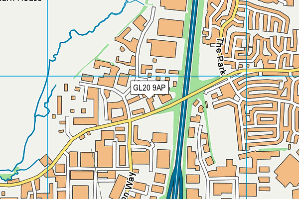 GL20 9AP map - OS VectorMap District (Ordnance Survey)