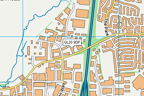 GL20 9DP map - OS VectorMap District (Ordnance Survey)