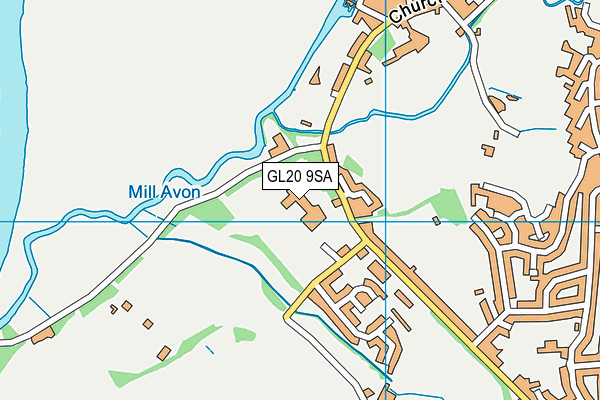 GL20 9SA map - OS VectorMap District (Ordnance Survey)