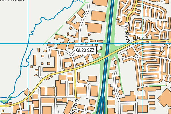 GL20 9ZZ map - OS VectorMap District (Ordnance Survey)