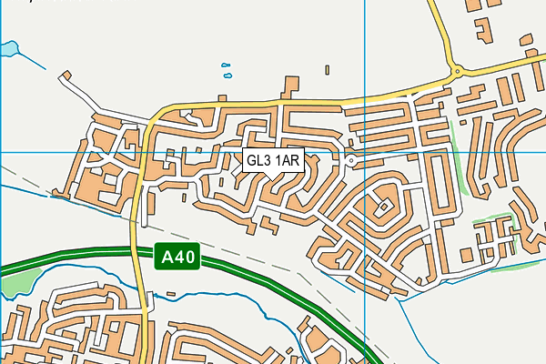 GL3 1AR map - OS VectorMap District (Ordnance Survey)