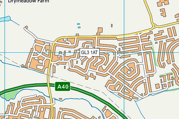 GL3 1AT map - OS VectorMap District (Ordnance Survey)